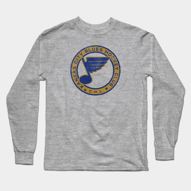 Defunct - Kansas City Blues Hockey Club Long Sleeve T-Shirt by LocalZonly